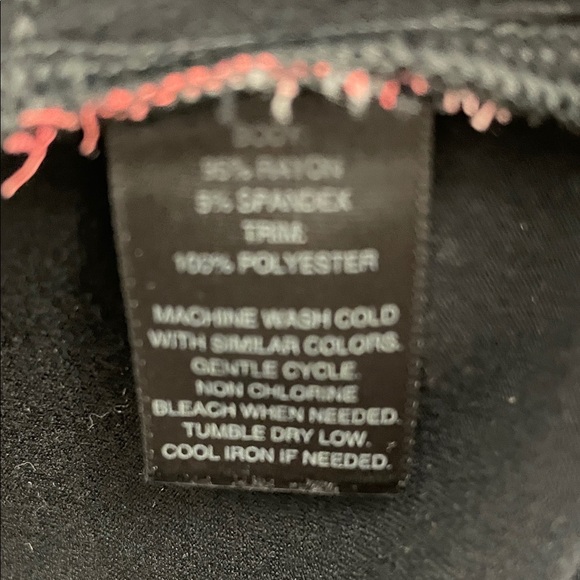 White House Black Market Black & Pink Floral Tank Top with Layered Front Size M - Picture 10 of 10